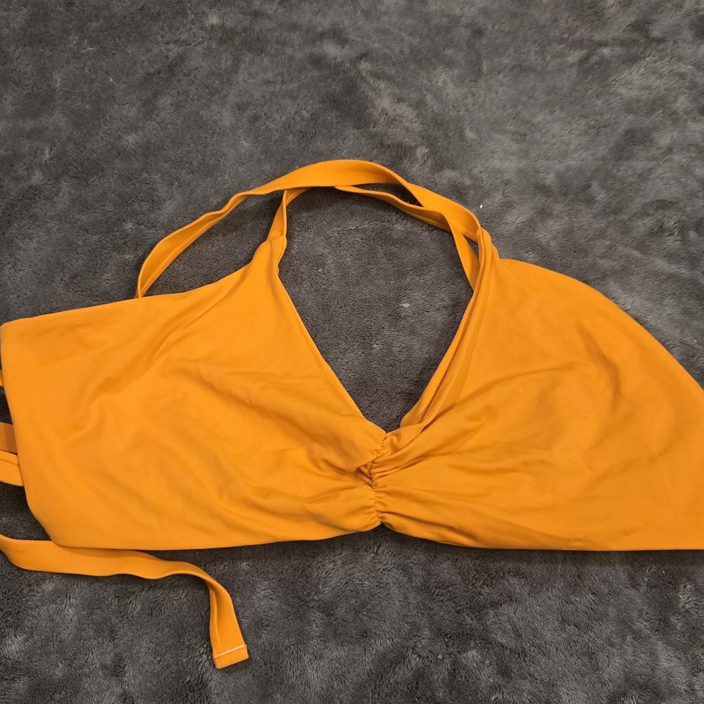 Fused Hawaii kohanaiki Orange Bikini Top